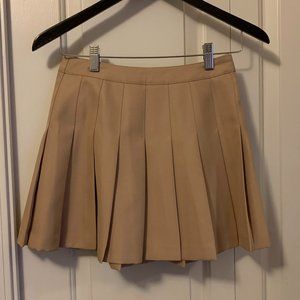 Khaki Brown Tennis Skirt